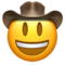 Cowboy Hat Face emoji on Apple